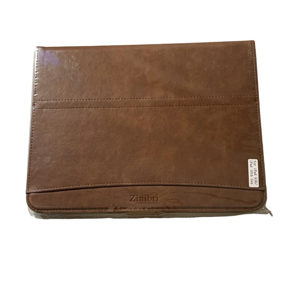 Zinibri Folio Tablet Case Brown For Apple iPad 10.9 A16 / iPad 10th Gen NEW